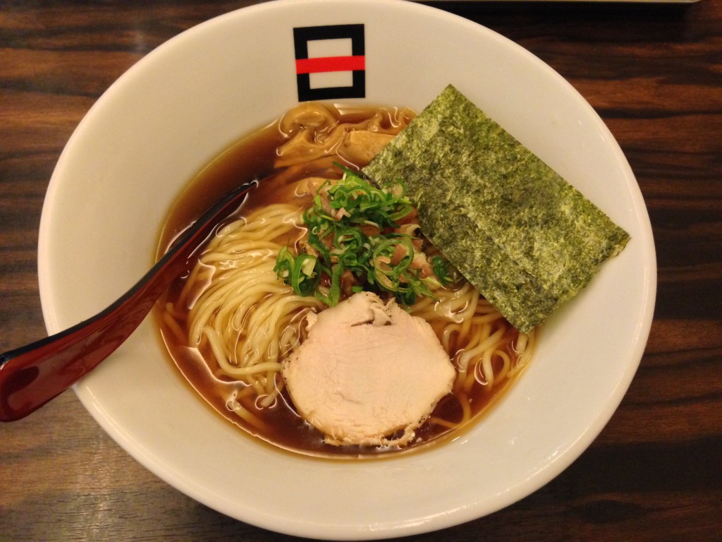 冷たい醤油ラーメン